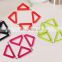 folding geometric figure design PVC glass coasters;geometric figure element/design cup mat