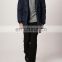 men 100%polyester wadding coat with fur