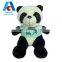 lovely plush panda toys with t-shirt print logo soft plush panda toy with dress