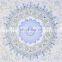 Indian Latest Handmade Wall Hanging Hippie White Ombre Mandala Tapestry Bohemian Bedspread Dorm Decor 95"X85" Inch