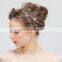 Princess Girl Hairwear Headpiece Charming Maple Leaf Headbands Crystal Hair Vine Bridal Jewelry Party Prom Dress Hair Accessory