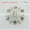 XSXZ698133-1High Quality wholesale fashion crystal silver snowflake brooch ornament