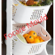 Plastic kitchen vegetable and fruit storage trolley mould