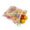 Wholesale Customized Logo Reusable 20D RPET Polyester drawstring mesh bags fruit vegetable supermarket net bag