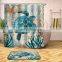 I@home Wholesale Polyester 3d Print Shower Curtain Waterproof Sea Animal Octopus Turtle