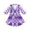 Lady Tie Dye Kimono Robe Femme Bride Robe De Mariage