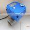 with manual operation CWX-25S 5v 24v DC12V 2wires 3 wires CR04 brass female BSP NPT 3/4' dn20 electric ball valve