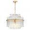 Luxury Glass Chandelier Gold Crystal Chandelier Pendant Lighting For Home Decor