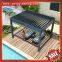 Outdoor Aluminum alu Waterproof Louver canopy Awning Louvre Motorized Opening louvered Roof Pergola pavilion gazebo sheter with LED light