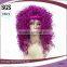 cheap fashion purple tight curly party wigs