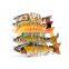 9cm11g plastic bait 6 knots 5 colors knotty fish bait freshwater perch can eat ionic blure bait