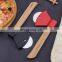 High Productivity Slicer Handle New Design Stainless Steel Axe Wood Pizza Cutter Wheel