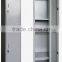 (DL-SL1 ) Folding steel storage lockers for staff twin compartment twin door