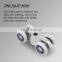 Heavy duty modern custom color punch polish sliding blinds cabinet 4 wheel sliding door roller wheel