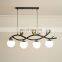 High Brightness Glass Metal LED Pendant Light Bar Club Home 20W Modern E27 Pendant Lamp For Indoor Decoration