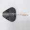 Mini three holes cast iron frying pan with wooden handle