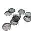 6 8 10 cm diameter stainless steel rimmed mesh disc