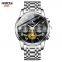 NIBOSI 2507 Tourbillon Mens Watches Top Brand Luxury Quartz Wristwatches Waterproof Chronograph Auto Date Business Watch Relogio