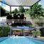 Modern Designs Swimming Pool Electric Pergola Roof With Side Sun Screen Electric Aluminum Pergola Outdoor