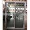 WEIKA plastic double sliding door white upvc slide doors With lock handle and invisible handle patio door