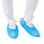 Factory Wholesale A Large Number Of Medical Grade Disposable Blue PE Material Waterproof Shoe Cover Daily Consumption