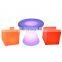 led cube seat lighting 16 colors lounge led chair rechargeable bar led cube chair