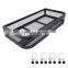 ATV  Heavy Duty Hitch Mount Luggage Carrier for  Polaris Sportsman Foldable Rear Cargo Rack Basket