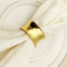 Senior Wedding Banquet Supplies Gold Silver Color Table Decorations Metal Napkin Ring