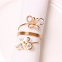 New Style Gold Colored Napkin Ring Butterfly With Diamond