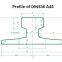 DIN536 A45 crane rail A45 rail