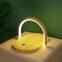 Lámpara de noche moderna LED sensible al tacto, lámpara de noche de noche de mesa, lámpara para dormitorio y sala de estar con cargador inalámbrico para cargar el teléfono