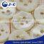 polygon white color trocas shell button