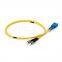 1m Fiber Optic Patch Cable SC UPC to ST UPC OS2 Duplex Single Mode PVC 2.0mm