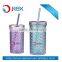customized glass mason jar with handle and lid