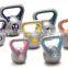 Newly Designed Cement PVC kettlebell with colorful plastic coating