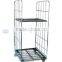 Warehouse folded wire mesh logistic cart
