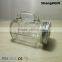 clear 480ml drinking jar cock handle glass mason jar with cap