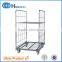 Industrial nesting wire mesh roll cage trolley