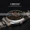 New Design Rectangular Roman Number Stainless Starp Wrist And Rose Gold Watch for Men 012CMR