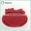 Cheap silicone embossed images logo rubber mat
