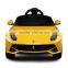 High quality best price RASTAR baby Ferrari F12 12V rc ride on baby car