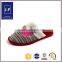 lovely fabric indoor soft slippers, child slipper cute for girls,soft indoor child slippers