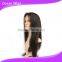 human hair wig, 20", straight, natural color