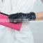 Black Ladies' Sheepskin Leather Gloves With Adjustable Cuff