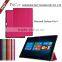 Customized Light Up Flip Leather Folio Tablet Case For Microsoft Surface Pro Tablet