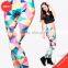 latest abstract printing leggings cheap price embroidery manufacturer of legging