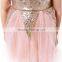2016 Girls Summer Dress Child Dress Sleeveless with Silver Sequin Ruffle Lace Dress