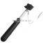 New Lightweight Extendable wired Selfie Stick Monopod with velvet pouch and gift box