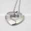 316L Stainless Steel Heart Shape Pendant Fashion Necklace