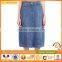 Women Denim Stretch Skirts Ladies Washed Sexy Skirts Blue Cotton Wholesale Summer Skirts Design For Lady